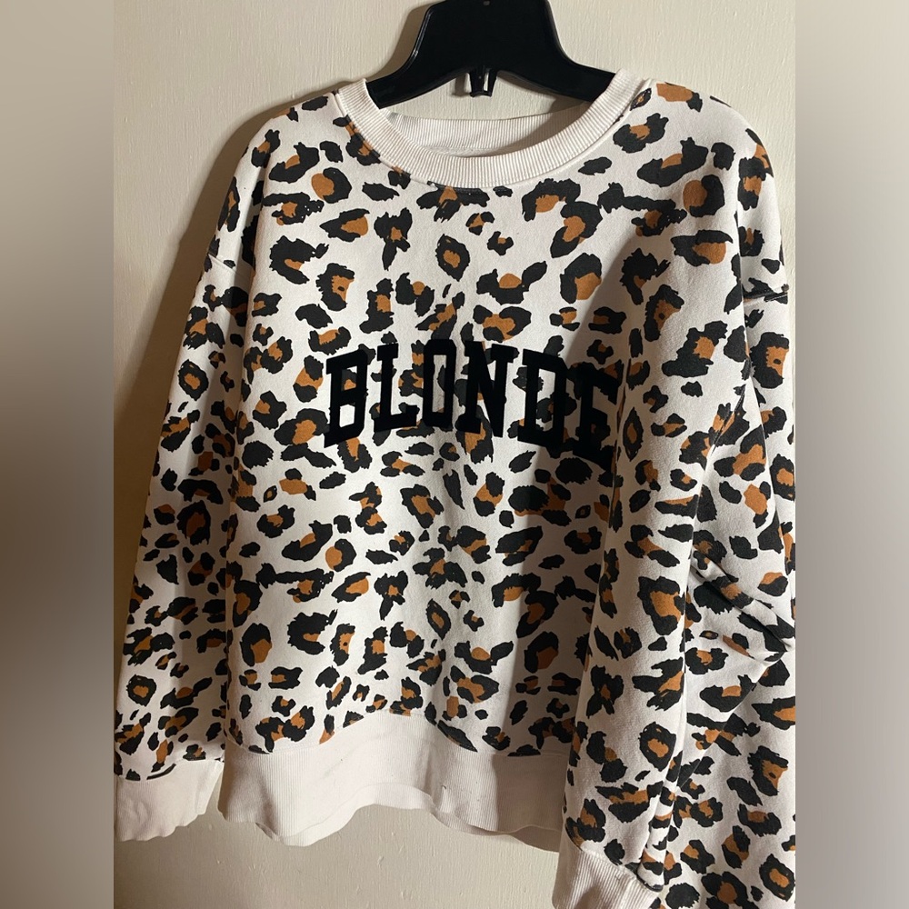 Brunette the Label Blonde Leopard Sweatshirt